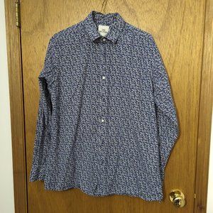Men's Ben Sherman Shirt  Floral Print Cotton Casual Button Up